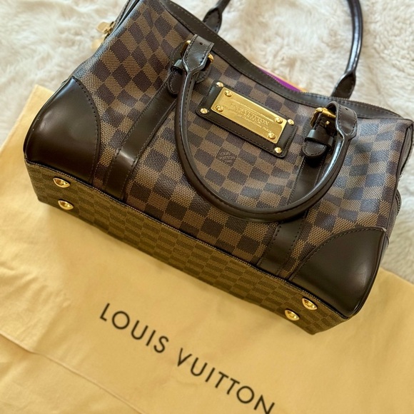 * SOLD SOMEWHERE ELSE* 
 LOUIS VUITTON Classic  BERKELEY DAMIER EBENE HANDBAG - Picture 1 of 9